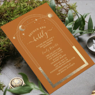 Invitation Mystique Or Céleste Enterrement de Vie de Jeune Fi