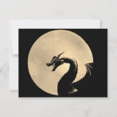 Invitation Mythical Dragon Celebration of Life Card (Dos)