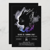 Invitation Mythique Aventure Dragon Anniversaire (Devant / Derrière)