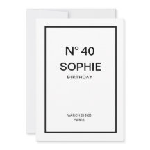 N°40 French Chic Fête d'anniversaire 40 ans