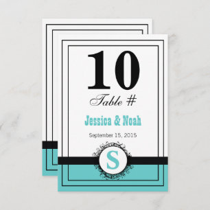 Invitation N° de table vintage Floral Mariage damassé