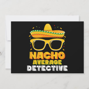 Invitation Nacho Détective moyenne Cinco de Mayo