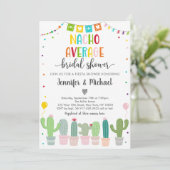 Invitation Nacho Fête des mariées moyenne Cactus Fiesta (Debout devant)