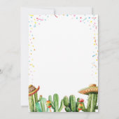 Invitation Nacho Margaritas Moyenne Floral Couple Douche (Dos)