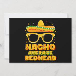 Invitation Nacho Moyenne Cheveux rouges Cinco De Mayo Mexicai