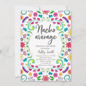 Invitation Nacho Moyenne Florale Fiesta Fête des mariées mexi (Devant)