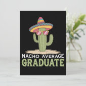 Invitation Nacho Moyenne Graduate Cactus Graduation Mexicaine (Debout devant)