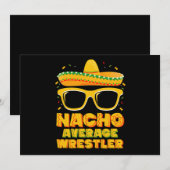 Invitation Nacho Moyenne Lutte Contre le Cinco de Mayo (Devant / Derrière)