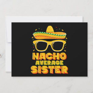 Invitation Nacho Moyenne Soeur Cinco De Mayo Famille Matching