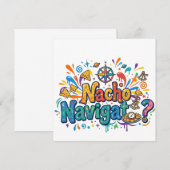 Invitation Nacho Navigator – Le Capitaine Croquant de l'Avent (Devant / Derrière)