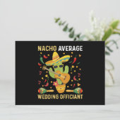 Invitation Nacho Officier Mariage moyen Parti Mexicain (Debout devant)