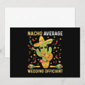 Invitation Nacho Officier Mariage moyen Parti Mexicain (Devant / Derrière)
