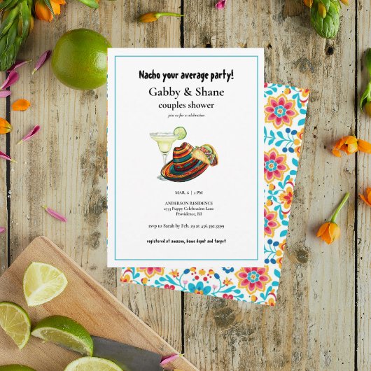 Invitation Nacho Votre Moyenne Couples Douche