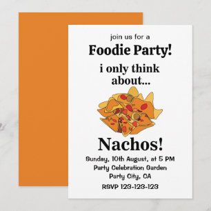 Invitation Nachos Nourriture À Laquelle Je Pense T