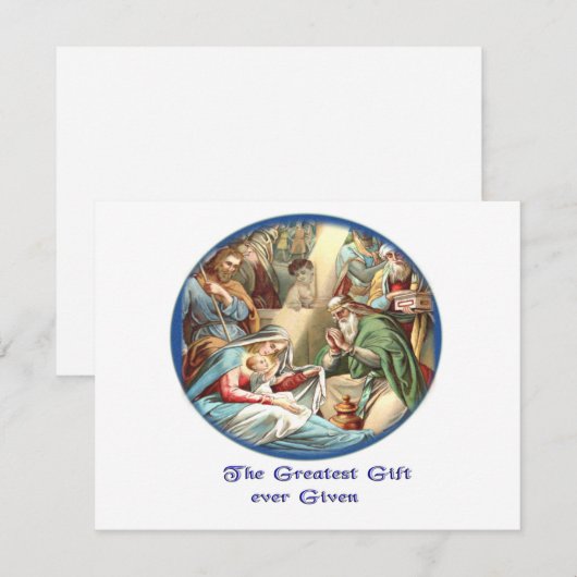 Invitation Naissance de Jésus (Devant / Derrière)