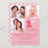 Invitation Naissance de la photo de bébé simple (Devant / Derrière)