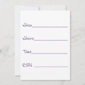 Invitation Naissance de l'infirmière (Dos)