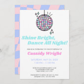 Invitation Naissance de Neon Super Disco (Devant / Derrière)