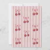 Invitation Naissance des cerisiers (Dos)