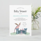 Invitation Naissance d'un petit dragon (Debout devant)