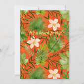 Invitation Nalani Hawaiian Tropical Garden Coral Lime (Devant)
