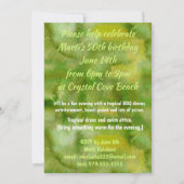 Invitation Nalani Hawaiian Tropical Garden Coral Lime (Dos)