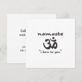 Invitation Namaste - Je vous salue (Devant / Derrière)