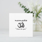 Invitation Namaste - Je vous salue (Debout devant)