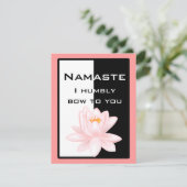 Invitation Namaste - Je vous salue humblement (Debout devant)