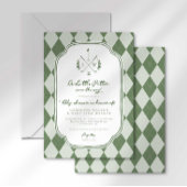 Invitation Name Crest Little Putter on Way Golf Baby Shower