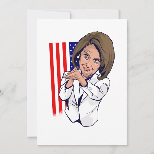 Invitation Nancy Pelosi applaudissant le mème (Devant)