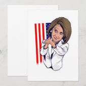 Invitation Nancy Pelosi applaudissant le mème (Devant / Derrière)