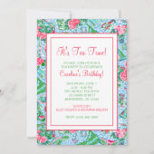 Invitation Nantucket Preppy Palm Beach Motif (Devant)