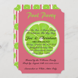 Invitation Nantucket Red & Limes Fiesta Cocktail Party