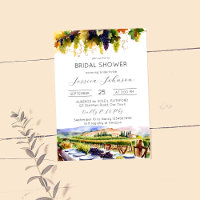 Napa Valley vignoble aquarelle douche nuptiale