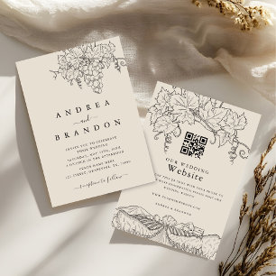 Invitation Napa Valley Vineyard Winery Tout en un Mariage