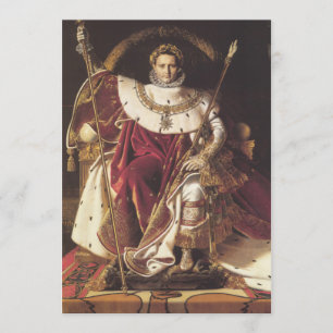 Invitation Napoléon Ier sur son trône impérial