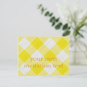 Invitation nappe jaune (Debout devant)