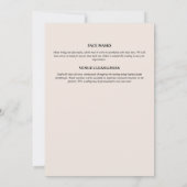 Invitation Nappes de table de vignoble en plein air pour dîne (Dos)