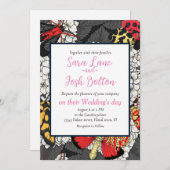 Invitation Nappes phréatiques sur hydrangée blanche (Devant / Derrière)