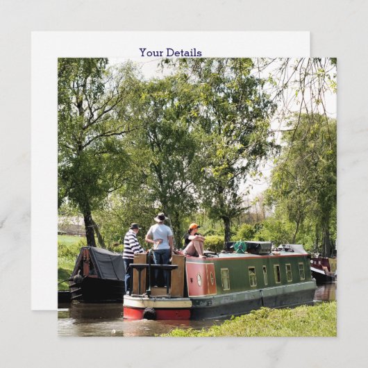 Invitation NARROWBOATS (Devant / Derrière)