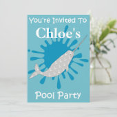 Invitation Narwhal (Debout devant)