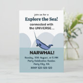 Invitation Narwhal Connecté À L'Univers Narwhal (Debout devant)