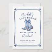 Invitation Nash Bash Dernière Fête de Rodeo pour Future Marié (Devant)