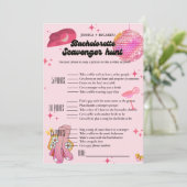 Invitation Nashville Bachelorette scavenger chasse photo jeu (Debout devant)