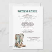 Invitation Nashville Dernier Rodeo Boots Bachelorette Party (Dos)