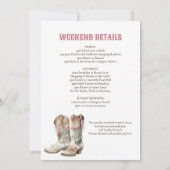 Invitation Nashville Dernier Rodeo Boots Bachelorette Party (Dos)