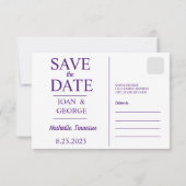 Invitation Nashville Front de Mer Teinte Automnale (Dos)