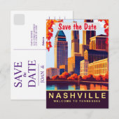 Invitation Nashville Front de Mer Teinte Automnale (Devant / Derrière)