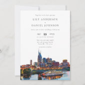 Invitation Nashville Riverfront Destination Photo Wedding (Devant)